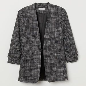H&M Pattern-Weave Black & White Jacket